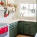 green accent colors for kitchen decor