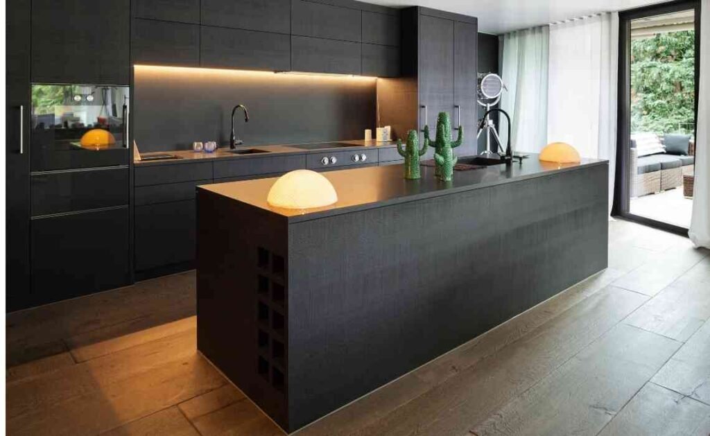 island kitchen decor with design focus