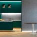 kitchen decor with green accent