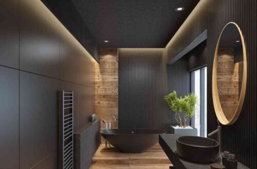 modern luxury bathroom interior