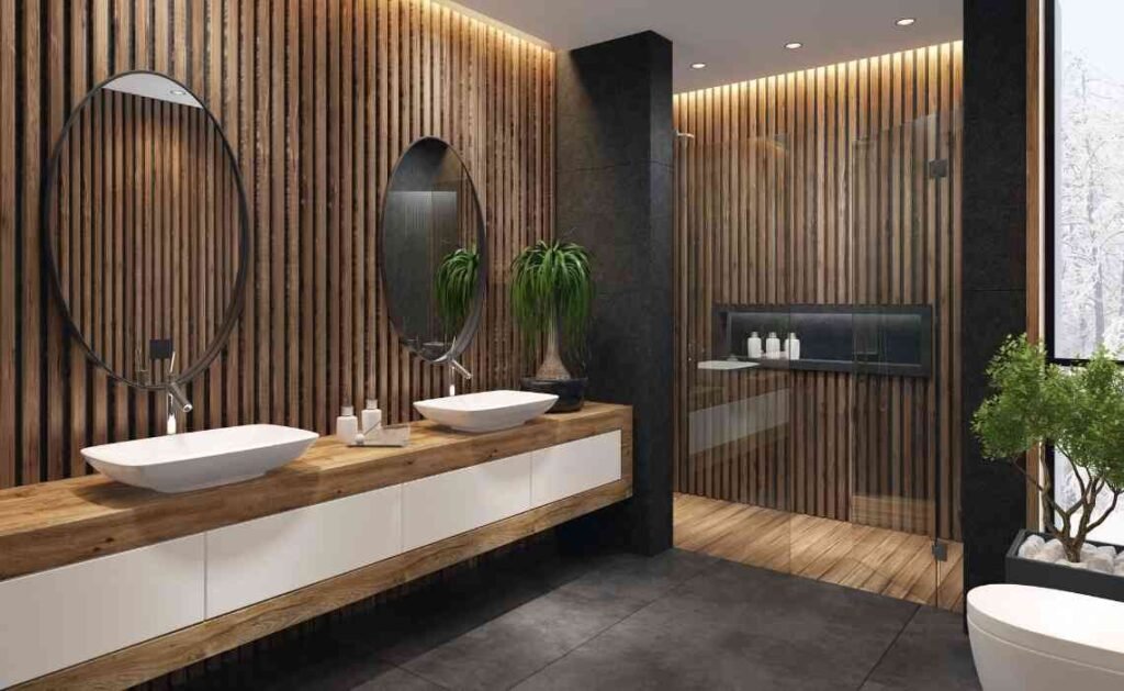 spa sauna style bathroom interior decor and design