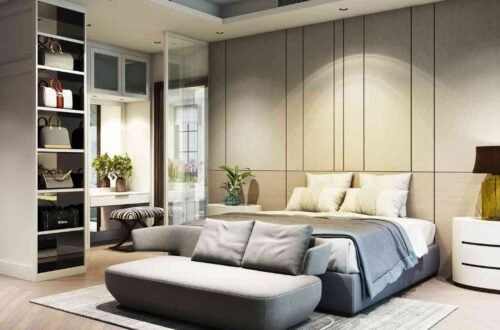 well lit light bedroom interior decor