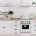 well organized kitchen decor with open shelves
